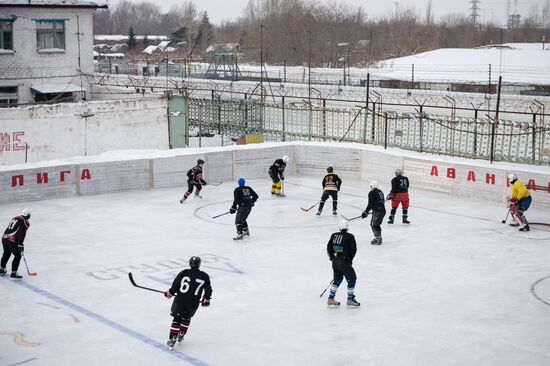 Ice hockey at penitentiary in Omsk
