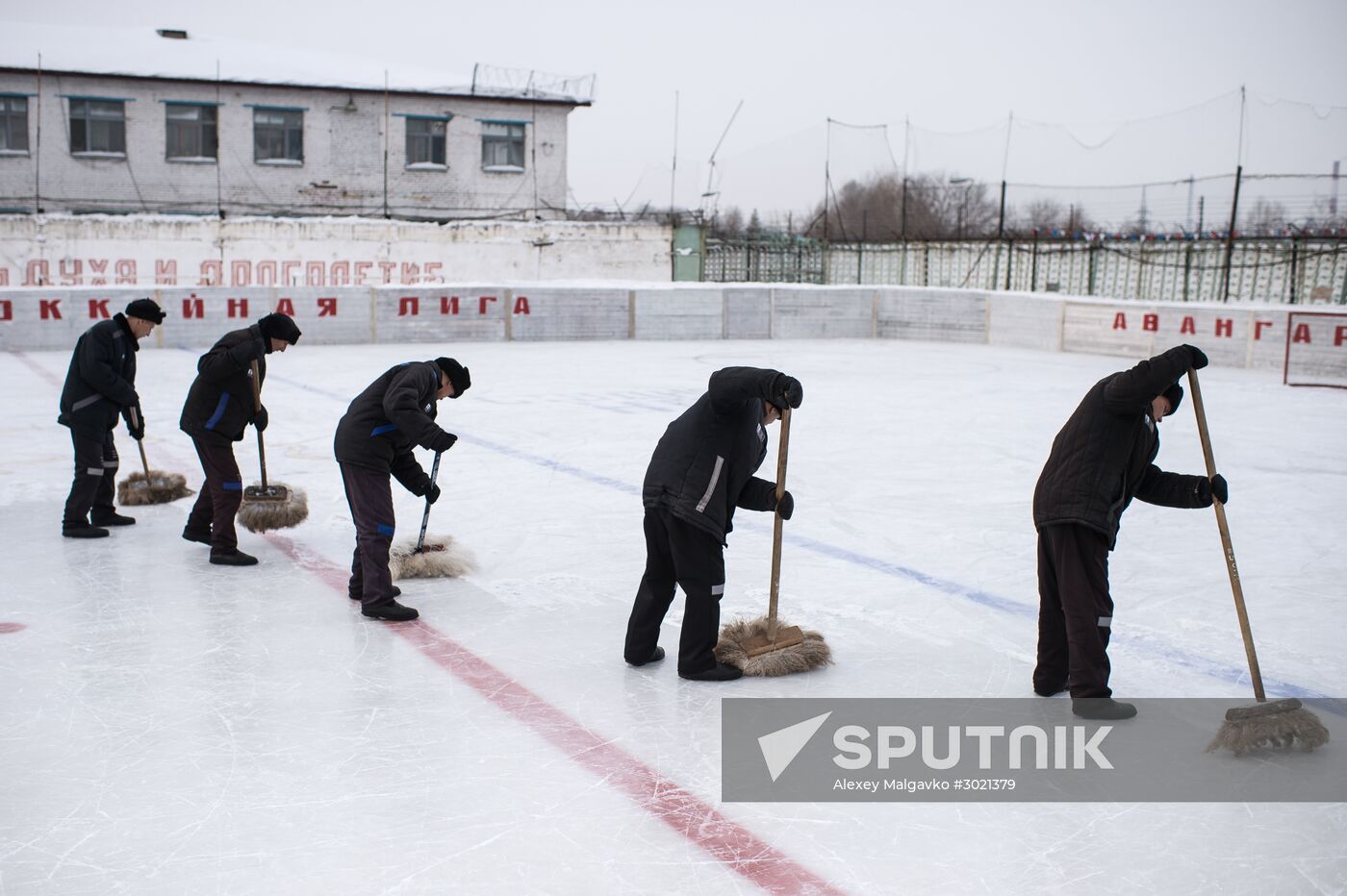 Ice hockey at penitentiary in Omsk
