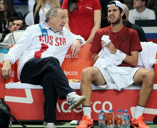 Tennis. Davis Cup. Serbia vs. Russia. Day One