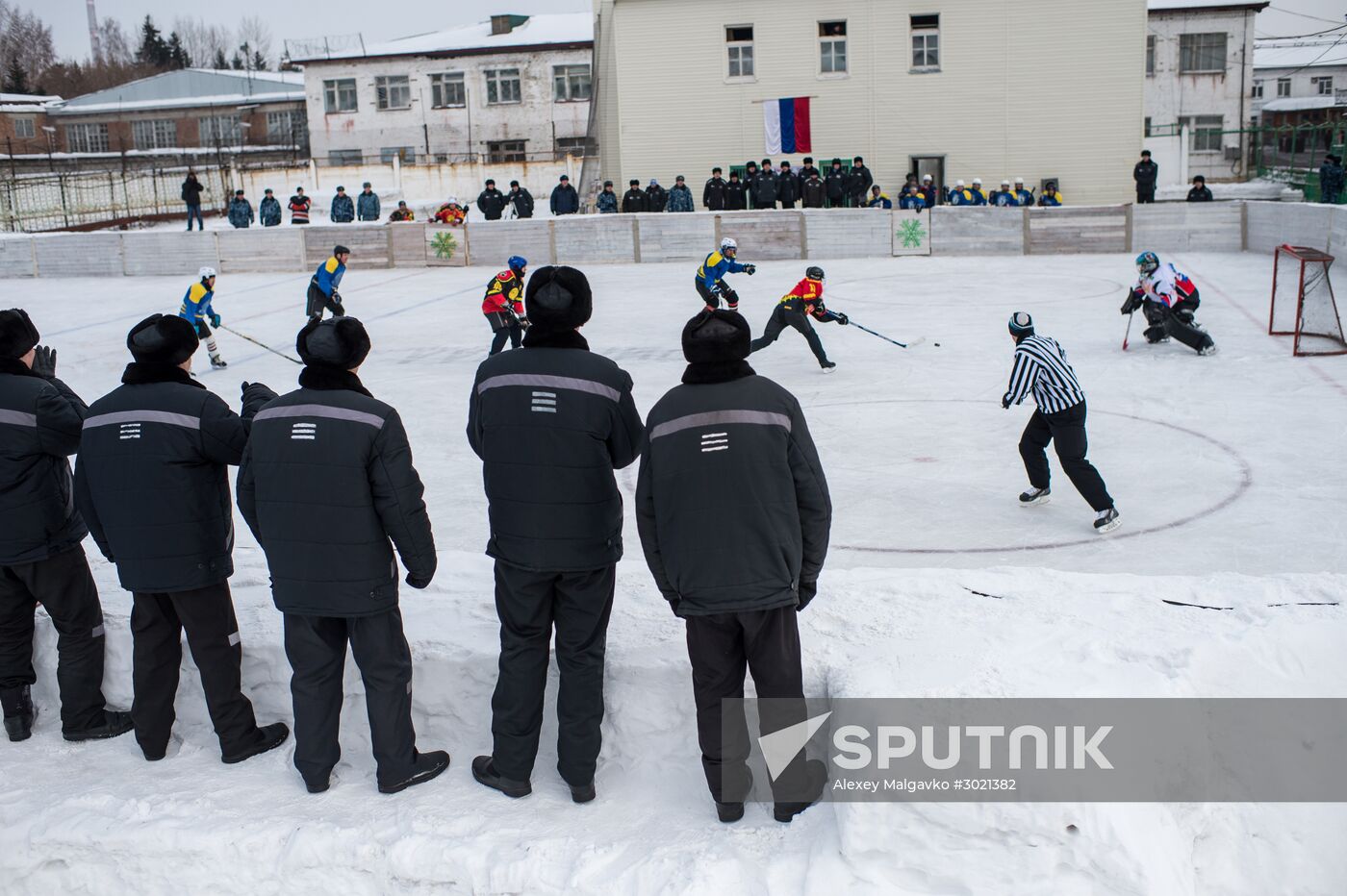 Ice hockey at penitentiary in Omsk