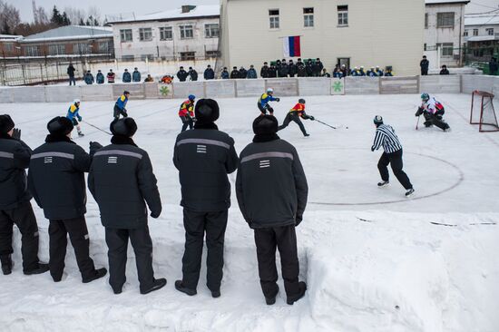 Ice hockey at penitentiary in Omsk