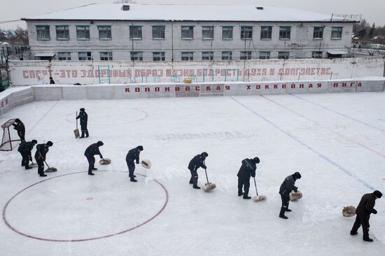 Ice hockey at penitentiary in Omsk