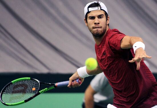 Tennis. Davis Cup. Serbia vs. Russia. Day One