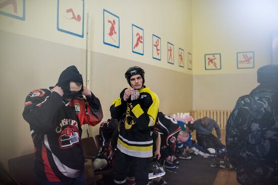 Ice hockey at penitentiary in Omsk