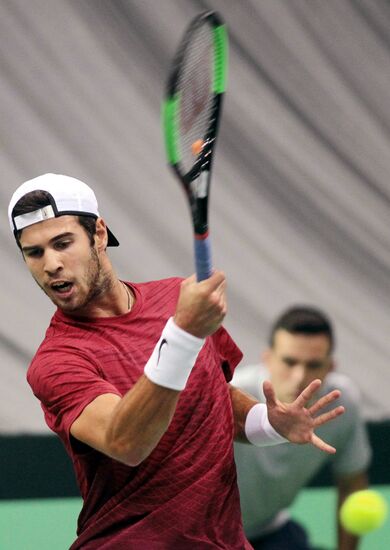 Tennis. Davis Cup. Serbia vs. Russia. Day One