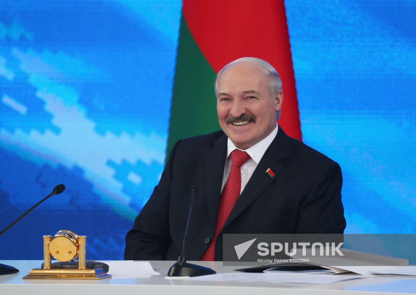 News conference by President of Belarus Alexander Lukashenko in Minsk