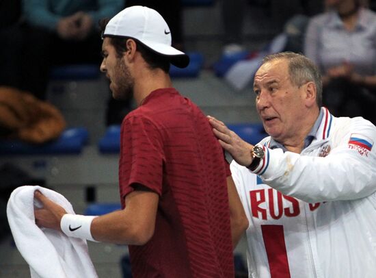Tennis. Davis Cup. Serbia vs. Russia. Day One