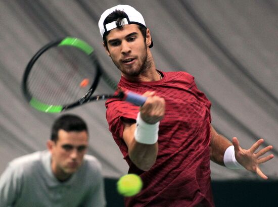 Tennis. Davis Cup. Serbia vs. Russia. Day One