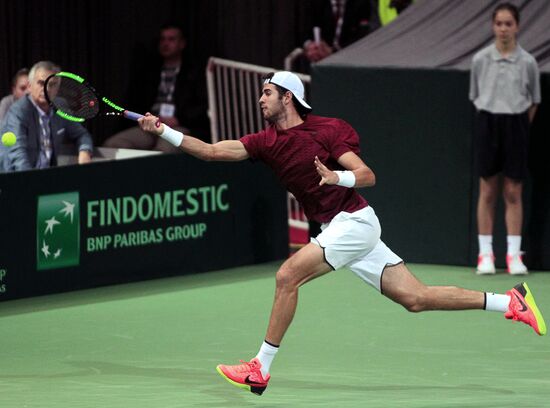 Tennis. Davis Cup. Serbia vs. Russia. Day One