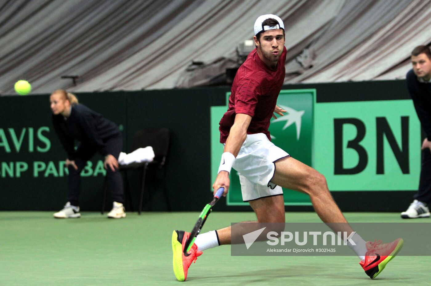 Tennis. Davis Cup. Serbia vs. Russia. Day One