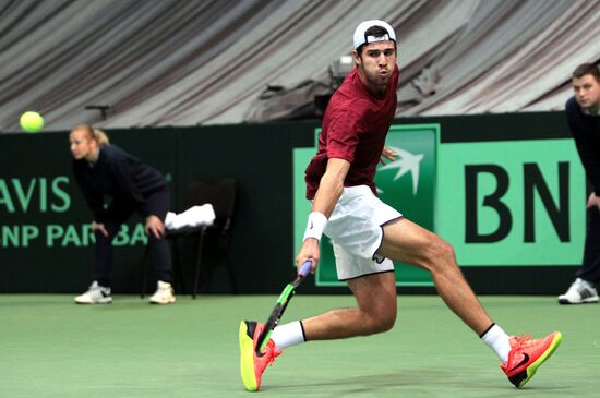 Tennis. Davis Cup. Serbia vs. Russia. Day One