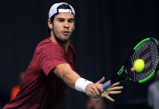 Tennis. Davis Cup. Serbia vs. Russia. Day One