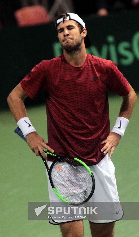 Tennis. Davis Cup. Serbia vs. Russia. Day One