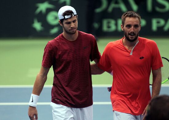 Tennis. Davis Cup. Serbia vs. Russia. Day One