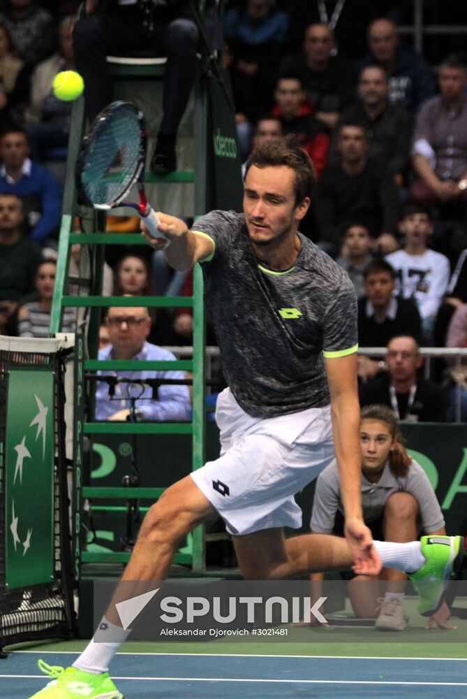 Tennis. Davis Cup. Serbia vs. Russia. Day One