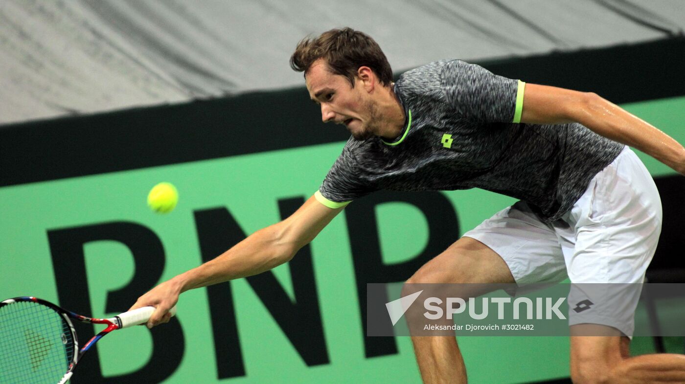 Tennis. Davis Cup. Serbia vs. Russia. Day One