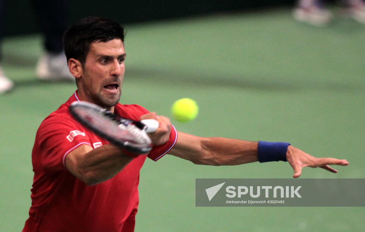 Tennis. Davis Cup. Serbia vs. Russia. Day One