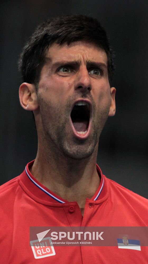 Tennis. Davis Cup. Serbia vs. Russia. Day One