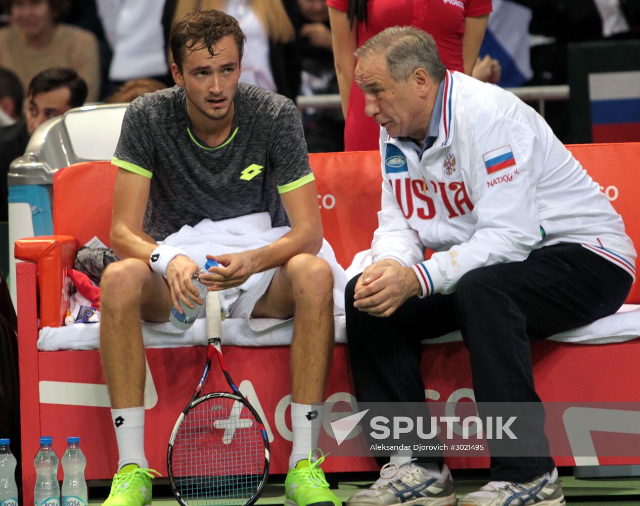 Tennis. Davis Cup. Serbia vs. Russia. Day One