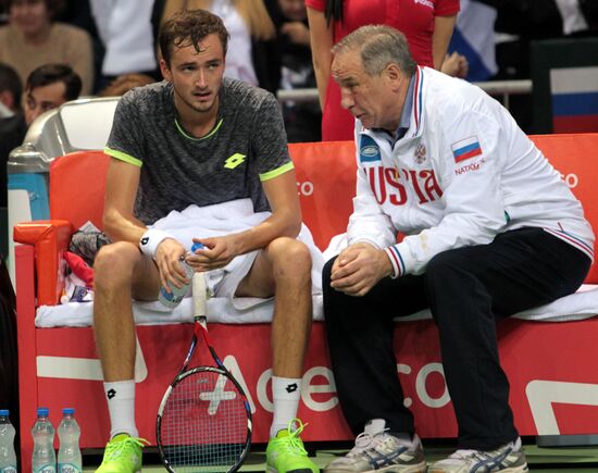 Tennis. Davis Cup. Serbia vs. Russia. Day One
