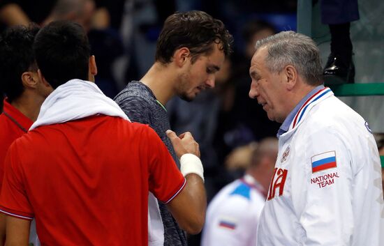 Tennis. Davis Cup. Serbia vs. Russia. Day One