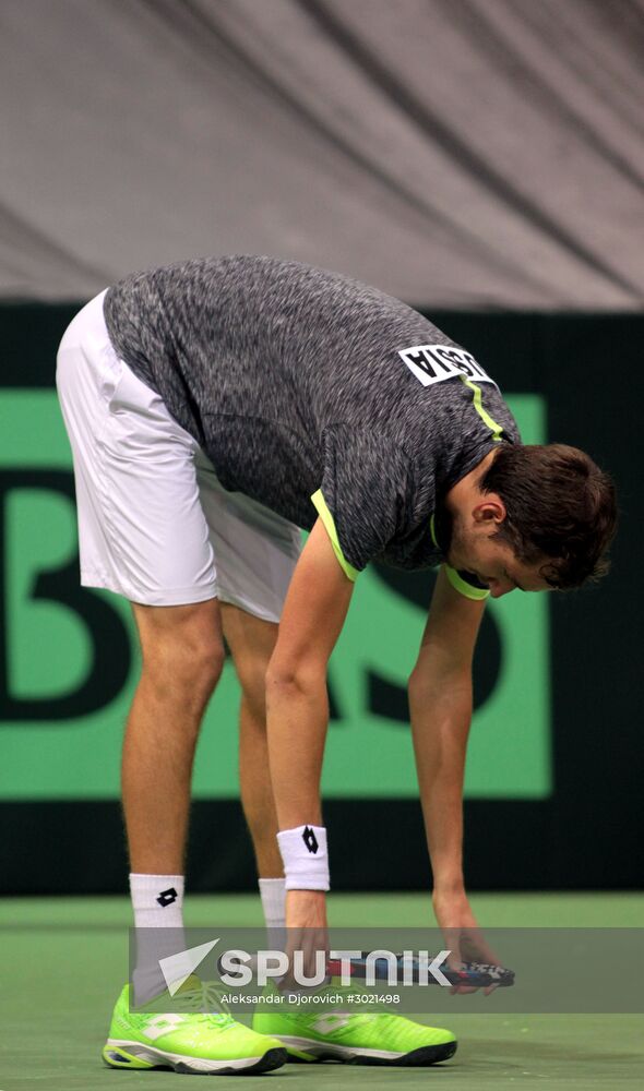 Tennis. Davis Cup. Serbia vs. Russia. Day One
