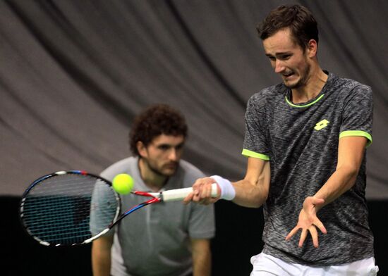 Tennis. Davis Cup. Serbia vs. Russia. Day One
