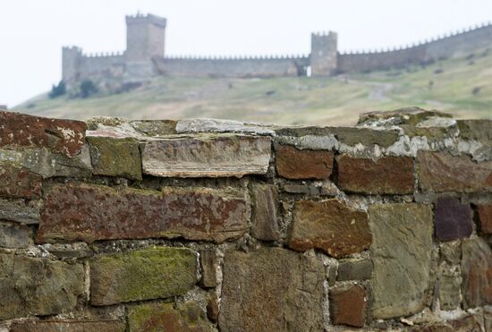 Genoese Fortress in Sudak undergoes reconstruction
