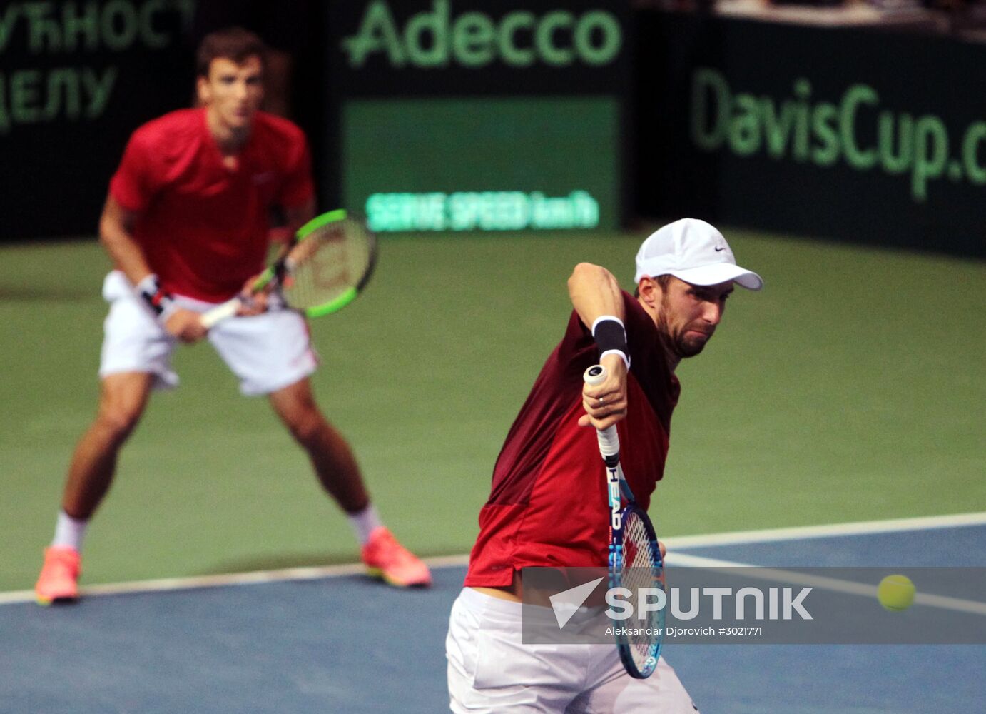 Tennis. Davis Cup. Serbia vs. Russia. Day Two