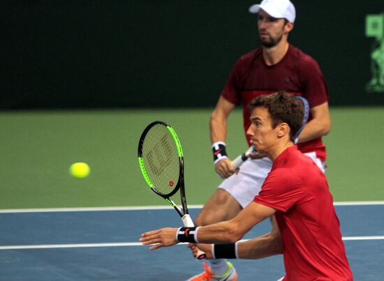 Tennis. Davis Cup. Serbia vs. Russia. Day Two