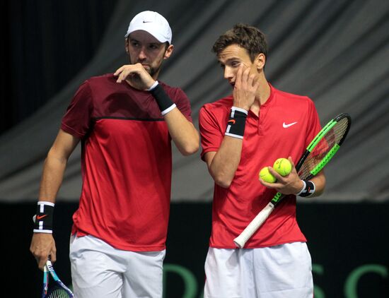 Tennis. Davis Cup. Serbia vs. Russia. Day Two