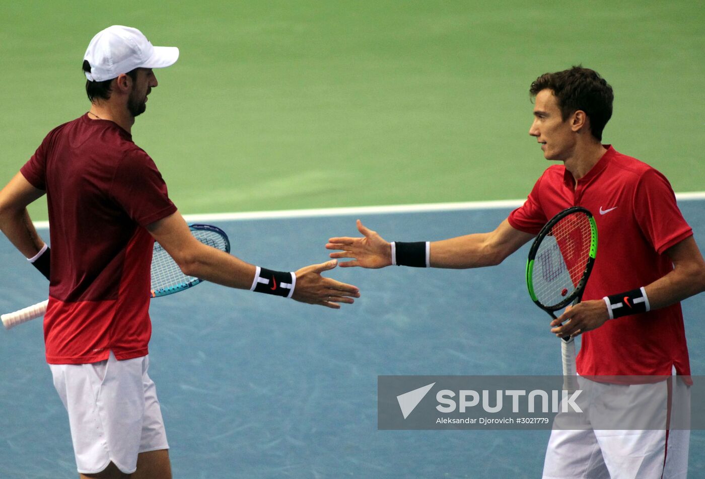 Tennis. Davis Cup. Serbia vs. Russia. Day Two