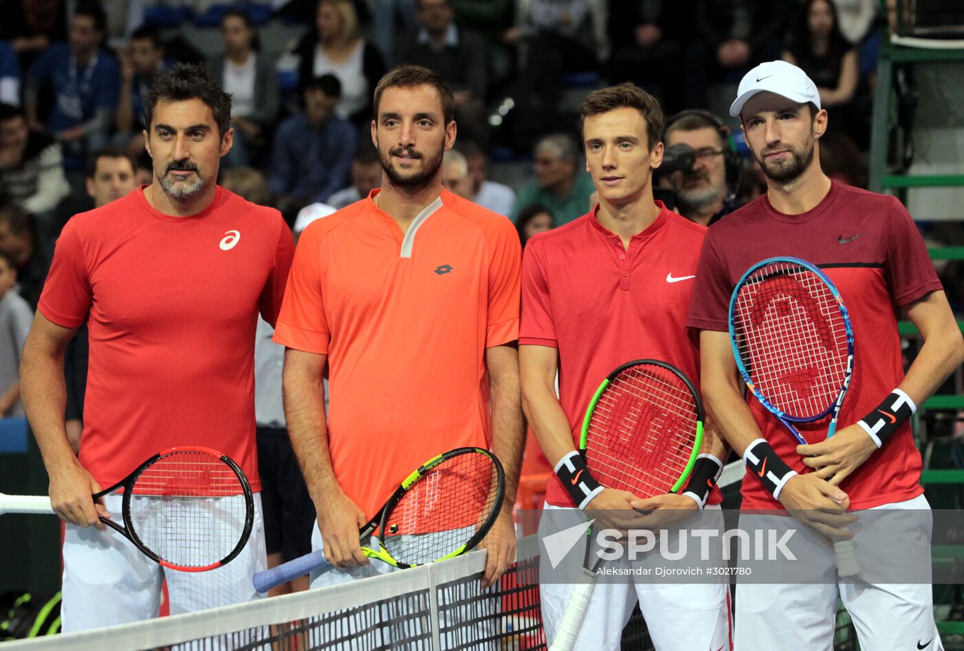 Tennis. Davis Cup. Serbia vs. Russia. Day Two