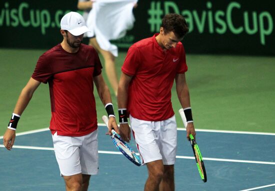 Tennis. Davis Cup. Serbia vs. Russia. Day Two