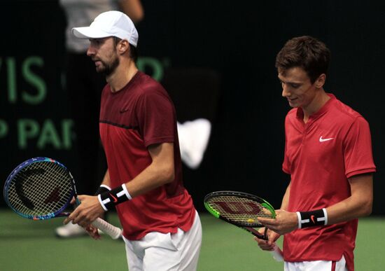 Tennis. Davis Cup. Serbia vs. Russia. Day Two