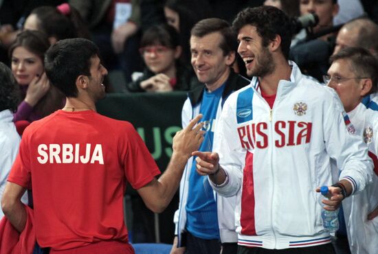 Tennis. Davis Cup. Serbia vs. Russia. Day Two
