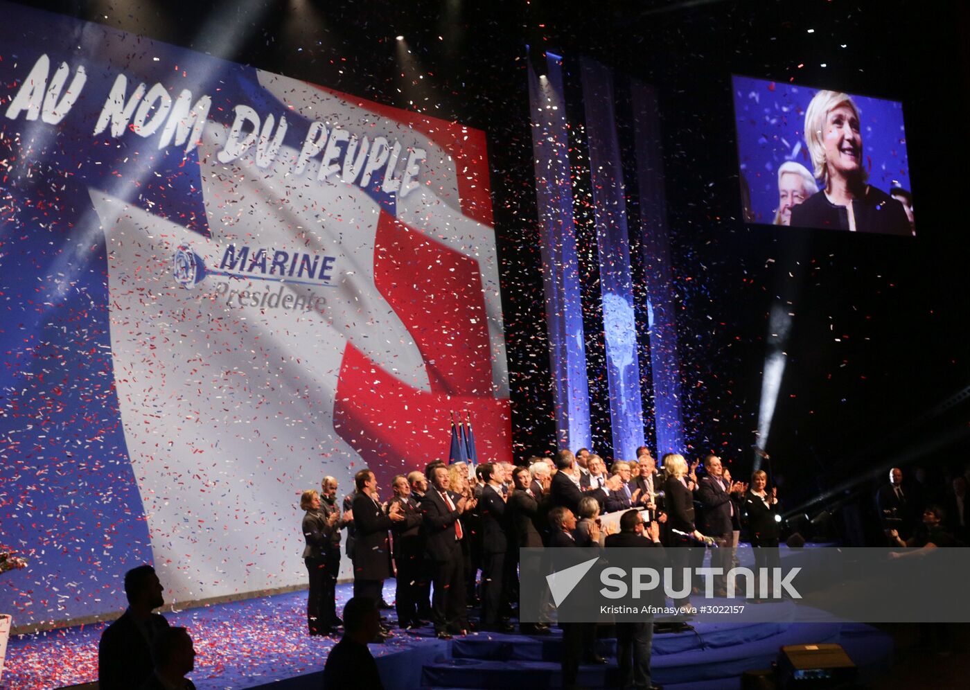 Election campaign of French presidential candidate Marine Le Pen