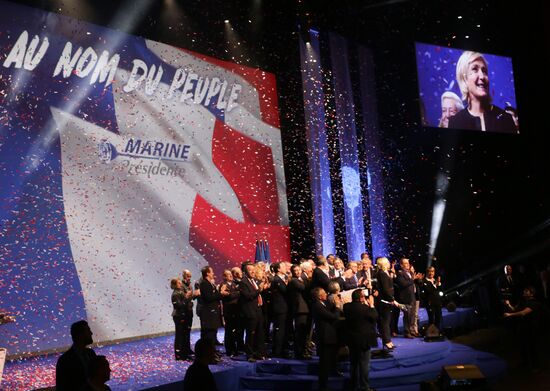 Election campaign of French presidential candidate Marine Le Pen