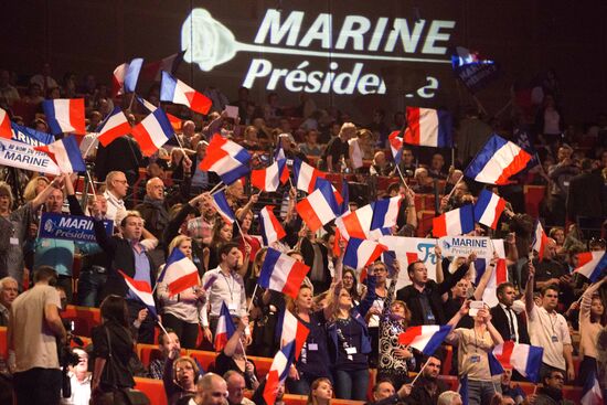 Election campaign of French presidential candidate Marine Le Pen