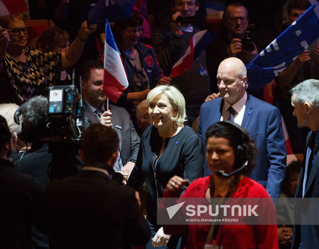 Election campaign of French presidential candidate Marine Le Pen