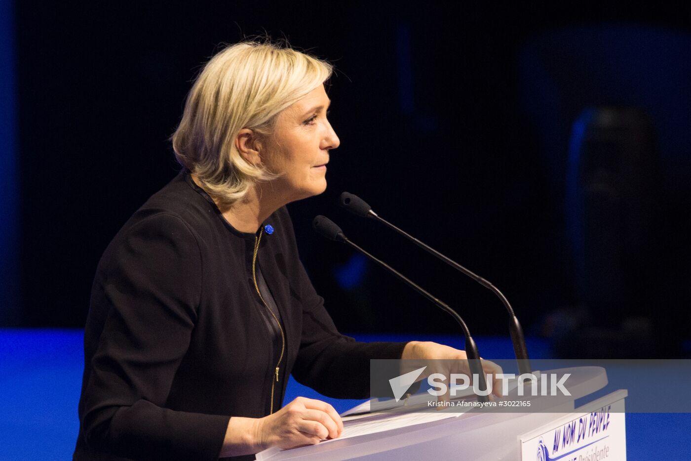 Election campaign of French presidential candidate Marine Le Pen