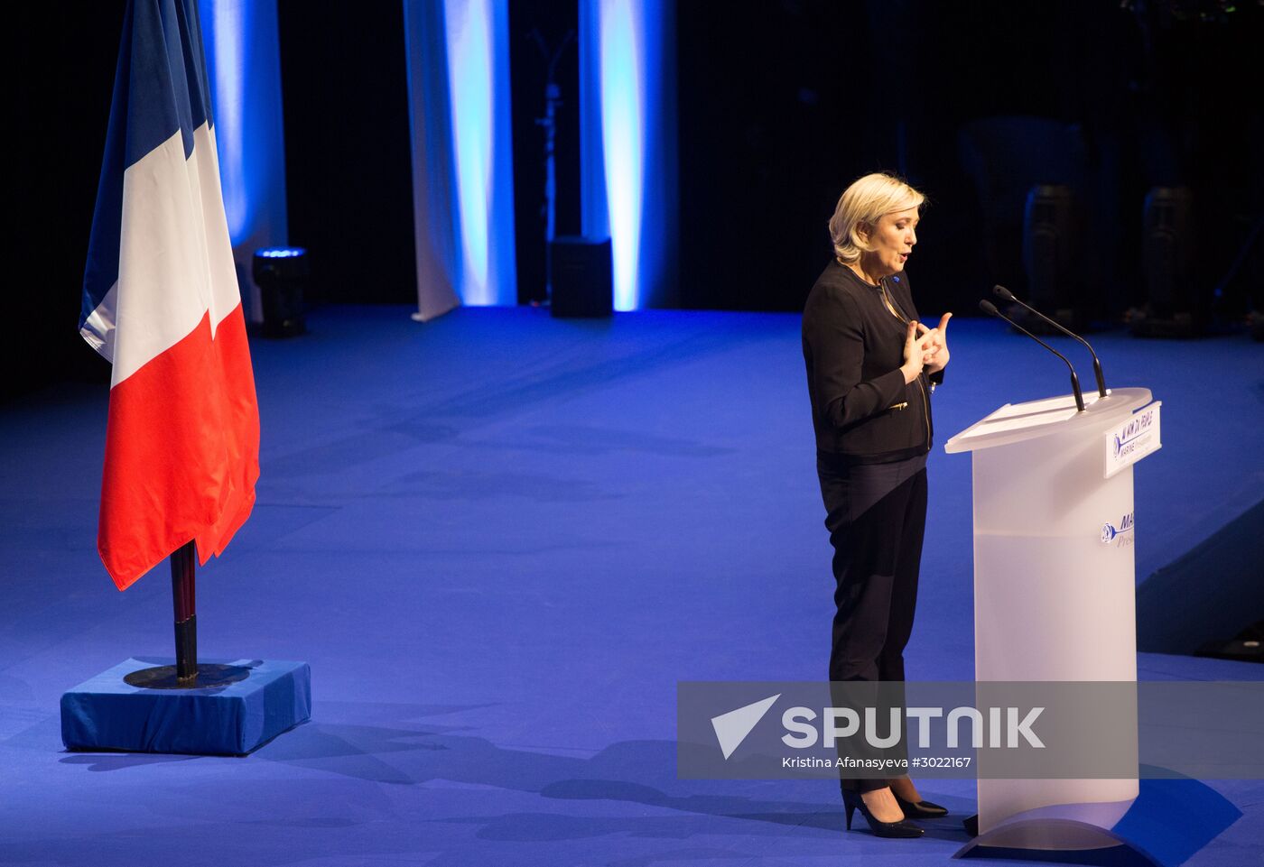 Election campaign of French presidential candidate Marine Le Pen