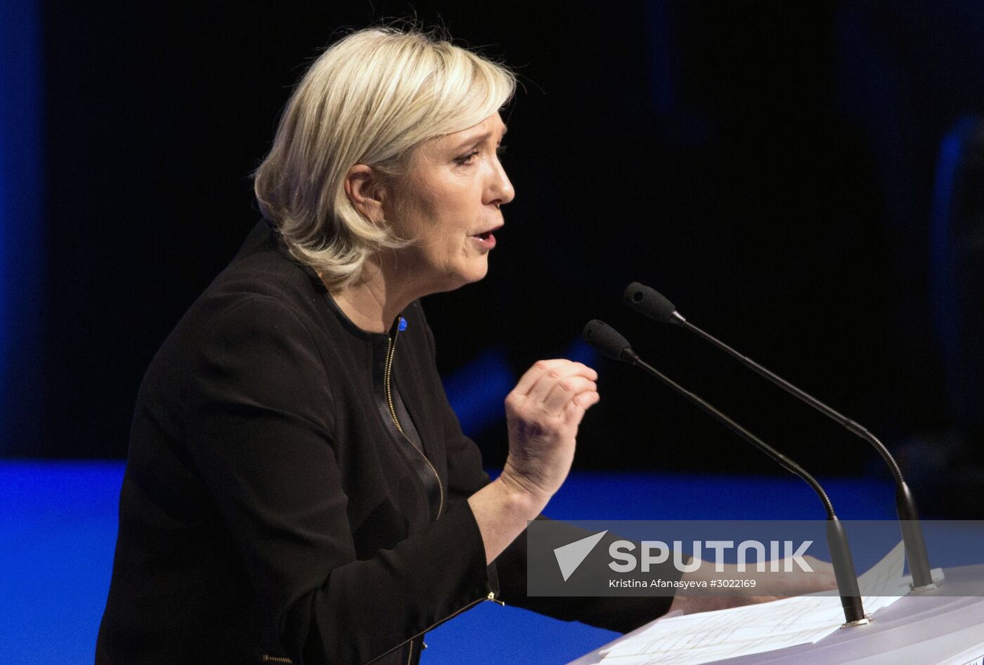 Election campaign of French presidential candidate Marine Le Pen