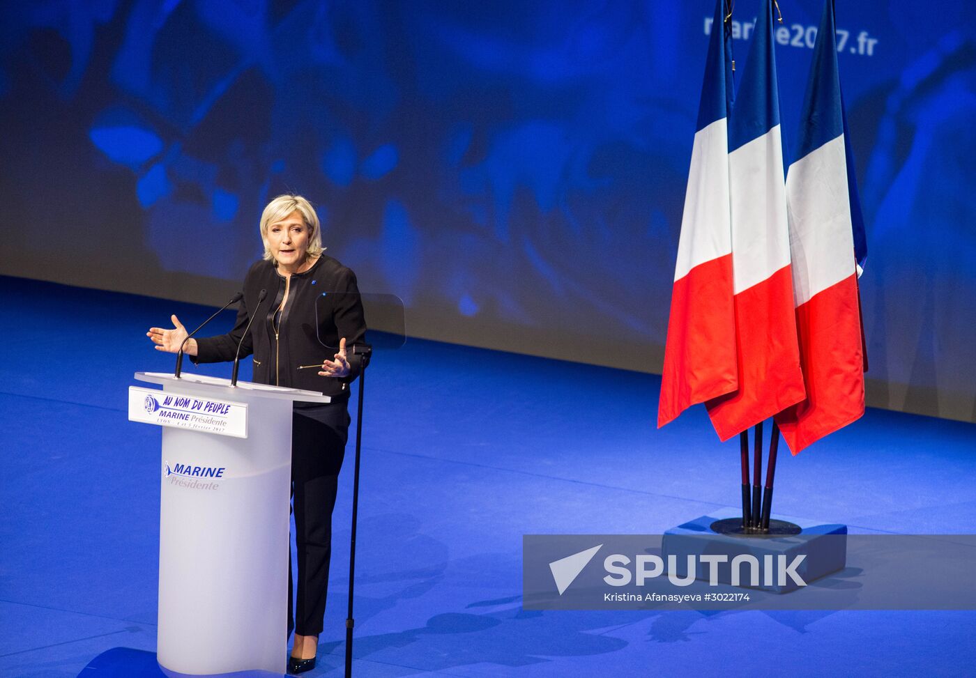 Election campaign of French presidential candidate Marine Le Pen