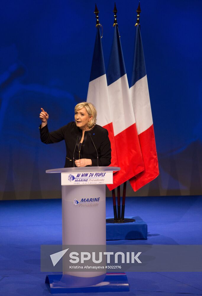 Election campaign of French presidential candidate Marine Le Pen