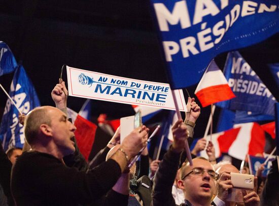 Election campaign of French presidential candidate Marine Le Pen