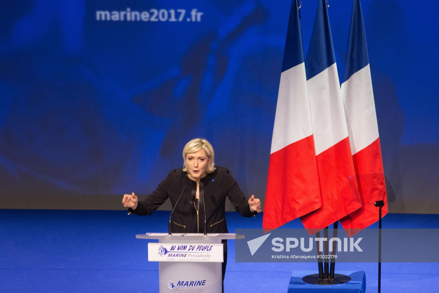 Election campaign of French presidential candidate Marine Le Pen