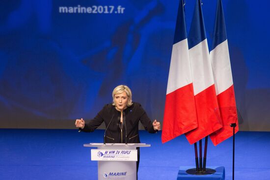 Election campaign of French presidential candidate Marine Le Pen