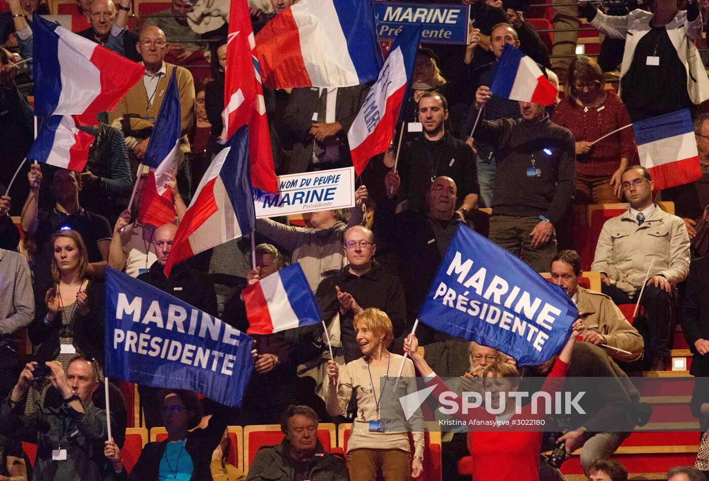 Election campaign of French presidential candidate Marine Le Pen