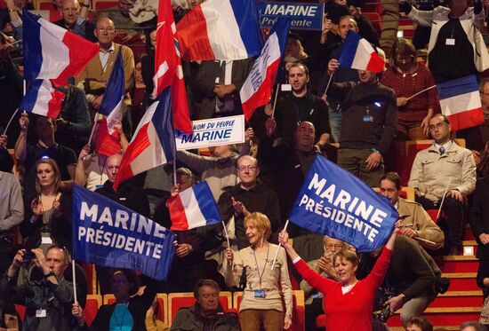 Election campaign of French presidential candidate Marine Le Pen